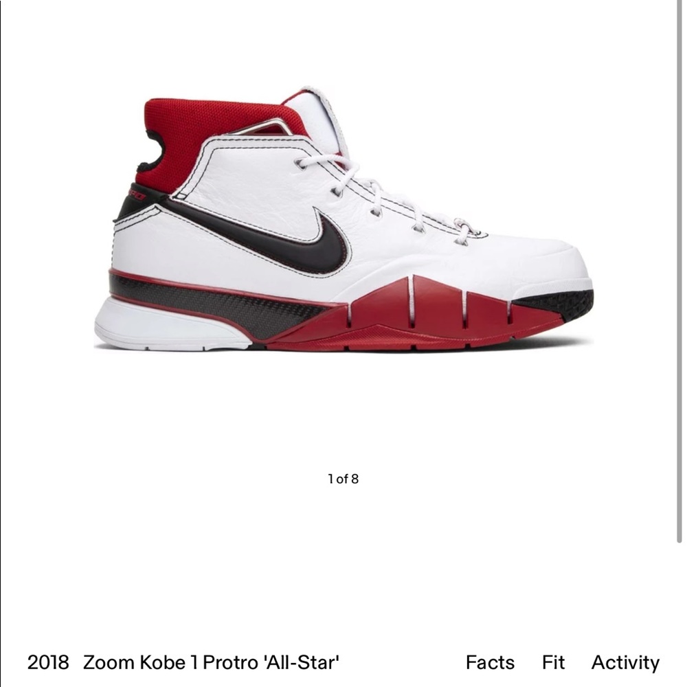 Men’s 2018 Zoom Kobe 1 Protro 'All-Star' shoes size 9